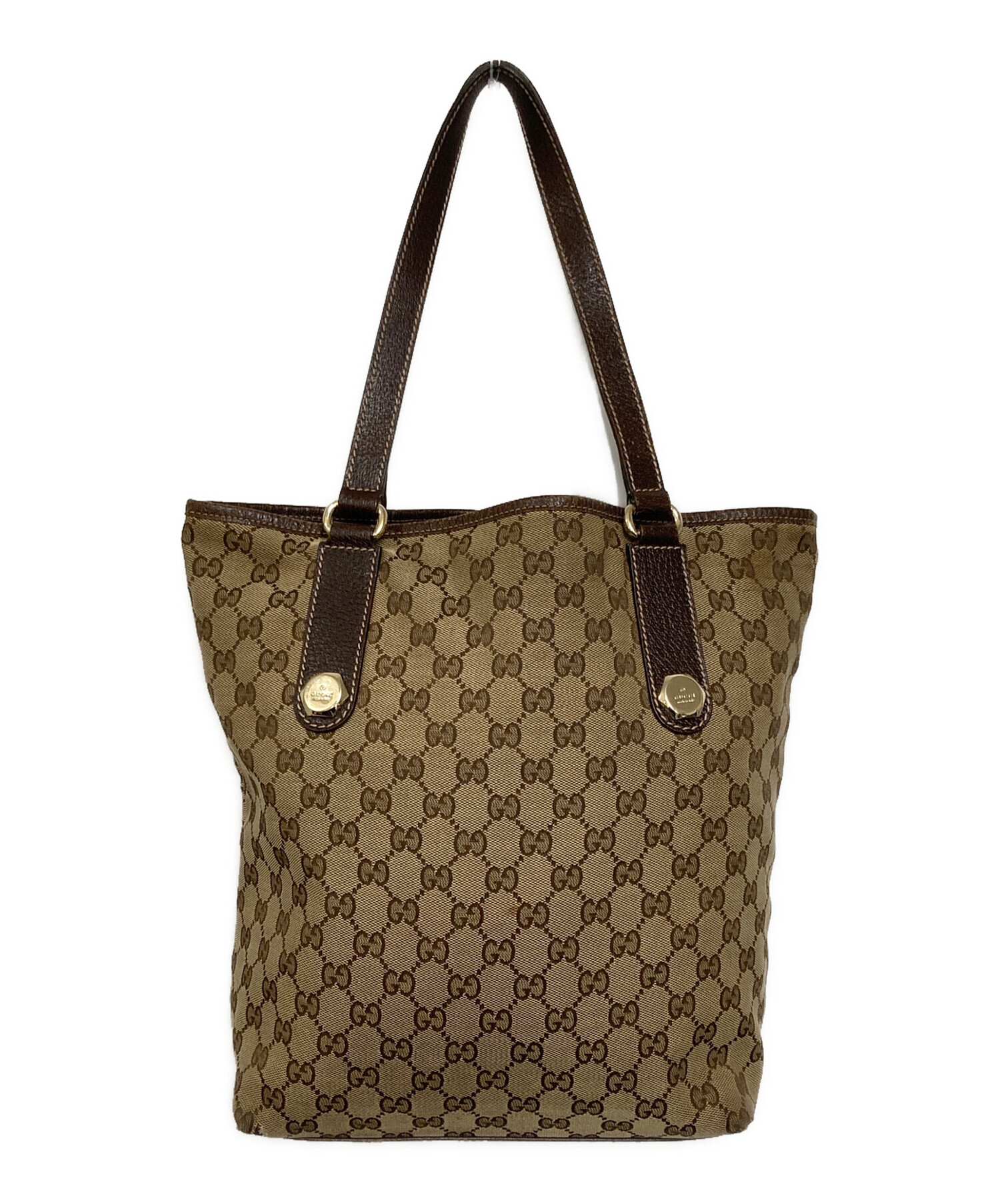 中古・古着通販】GUCCI (グッチ) トートバッグ ベージュ 中古・古着通販】GUCCI (グッチ) トートバッグ ベージュ