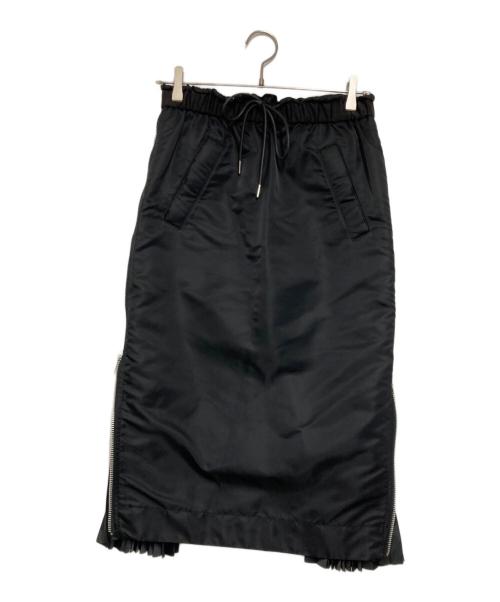 中古・古着通販】sacai (サカイ) MA-1 Skirt ブラック サイズ:2
