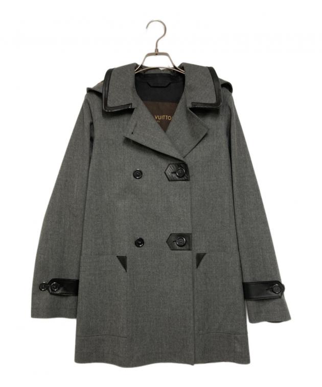 LOUIS VUITTON コート 中古・古着通販】LOUIS VUITTON (ルイ ヴィトン) ウール ラムレザー