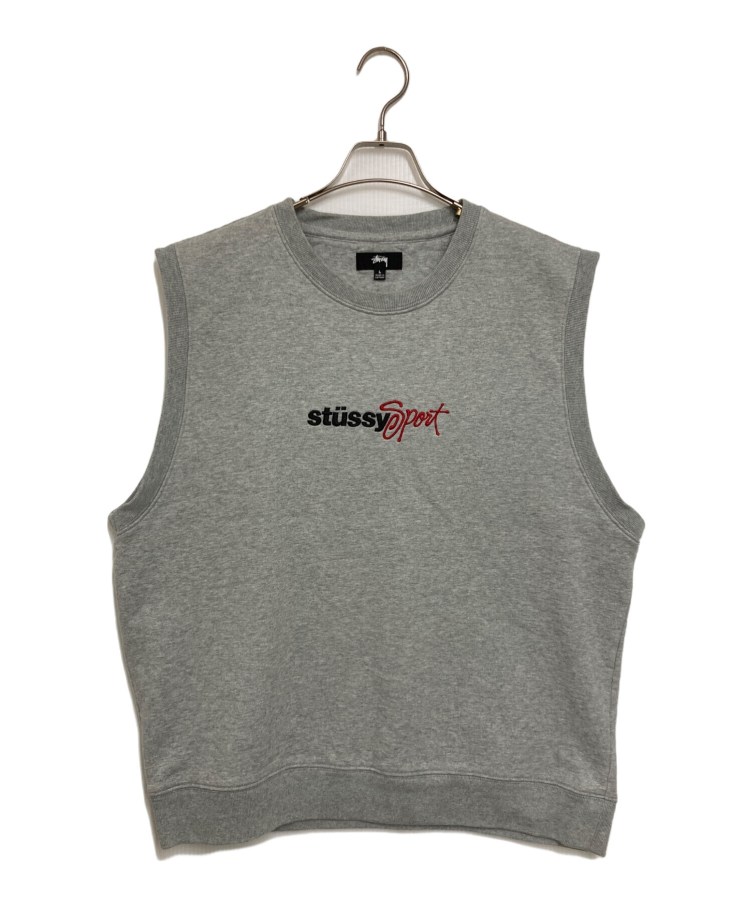 中古・古着通販】stussy (ステューシー) SPORT FLEECE VEST グレー 