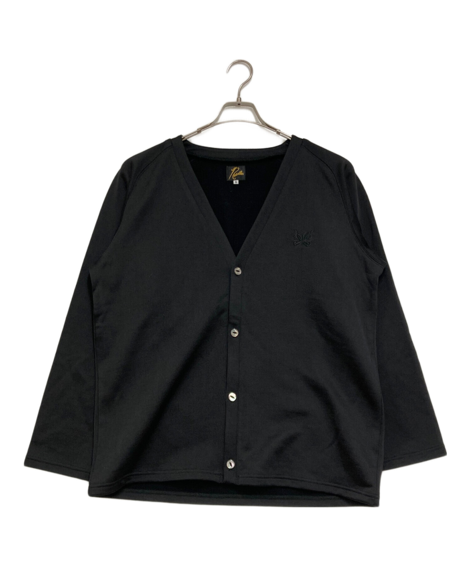 NEEDLES V NECK CARDIGAN ブラック M 中古・古着通販】Needles (ニードルズ) V-Neck Cardigan ブラック