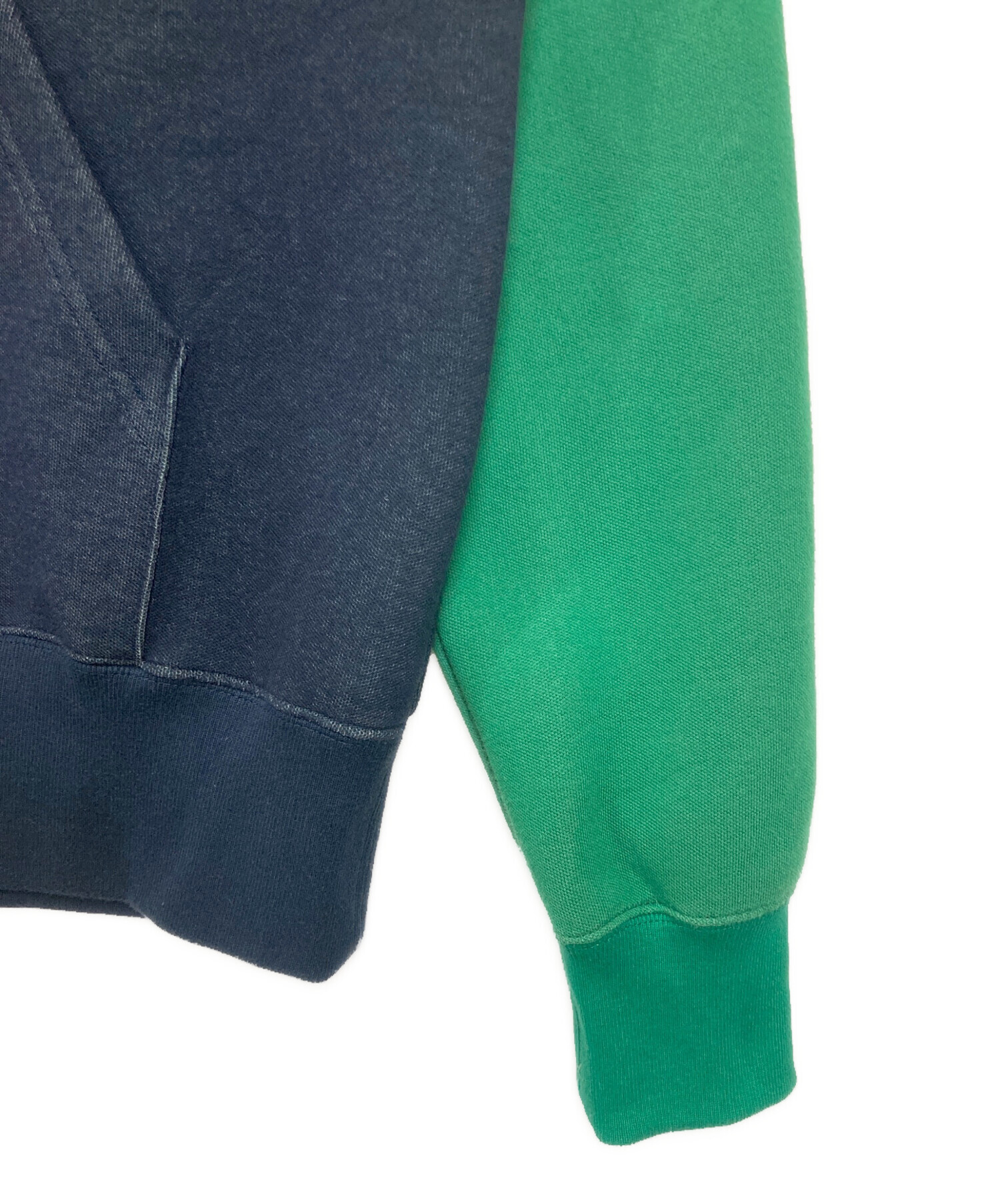 中古・古着通販】sacai (サカイ) バイカラー切替ハーフジップパーカー