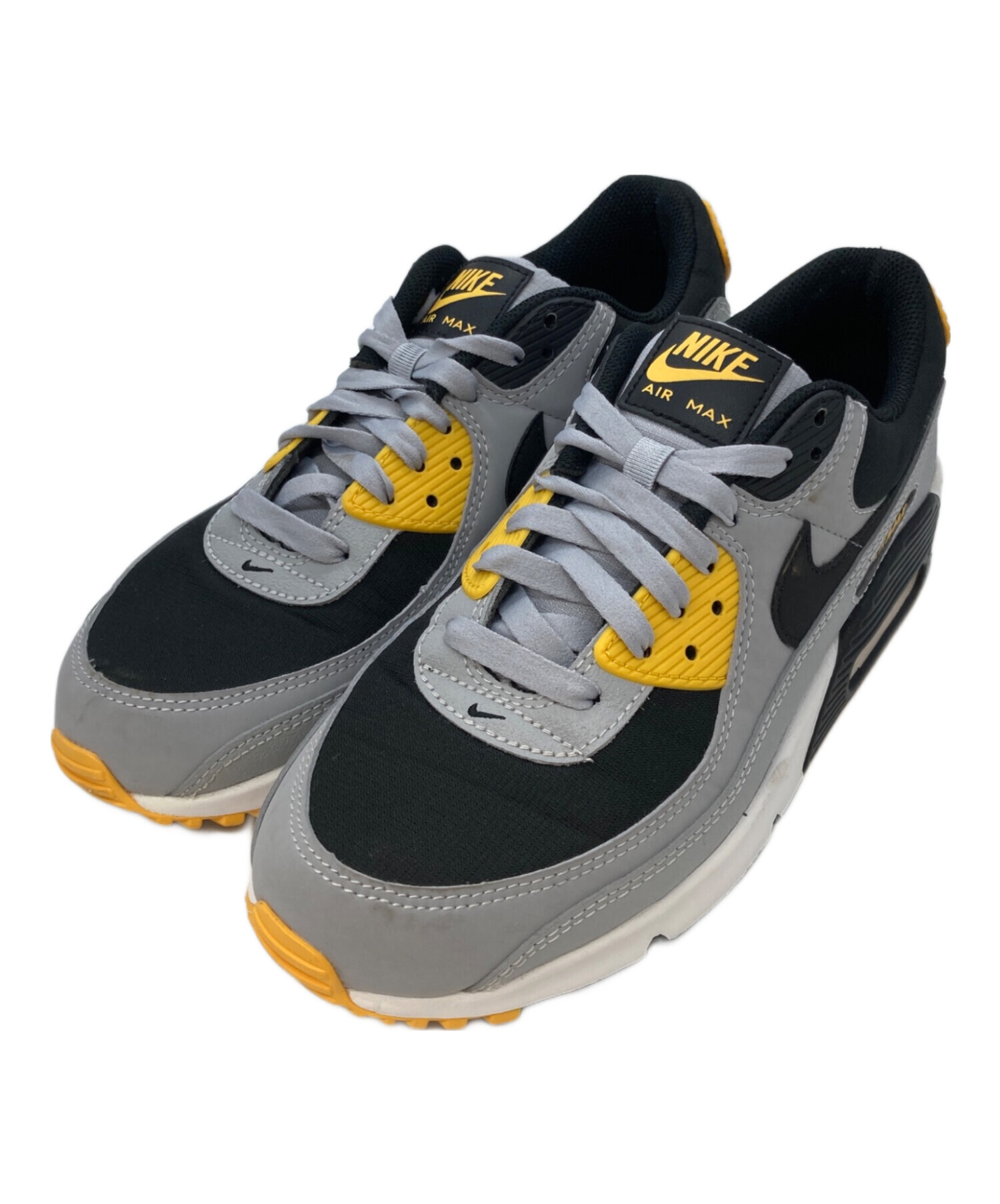 中古・古着通販】NIKE (ナイキ) AIR MAX 90 グレー×イエロー サイズ 