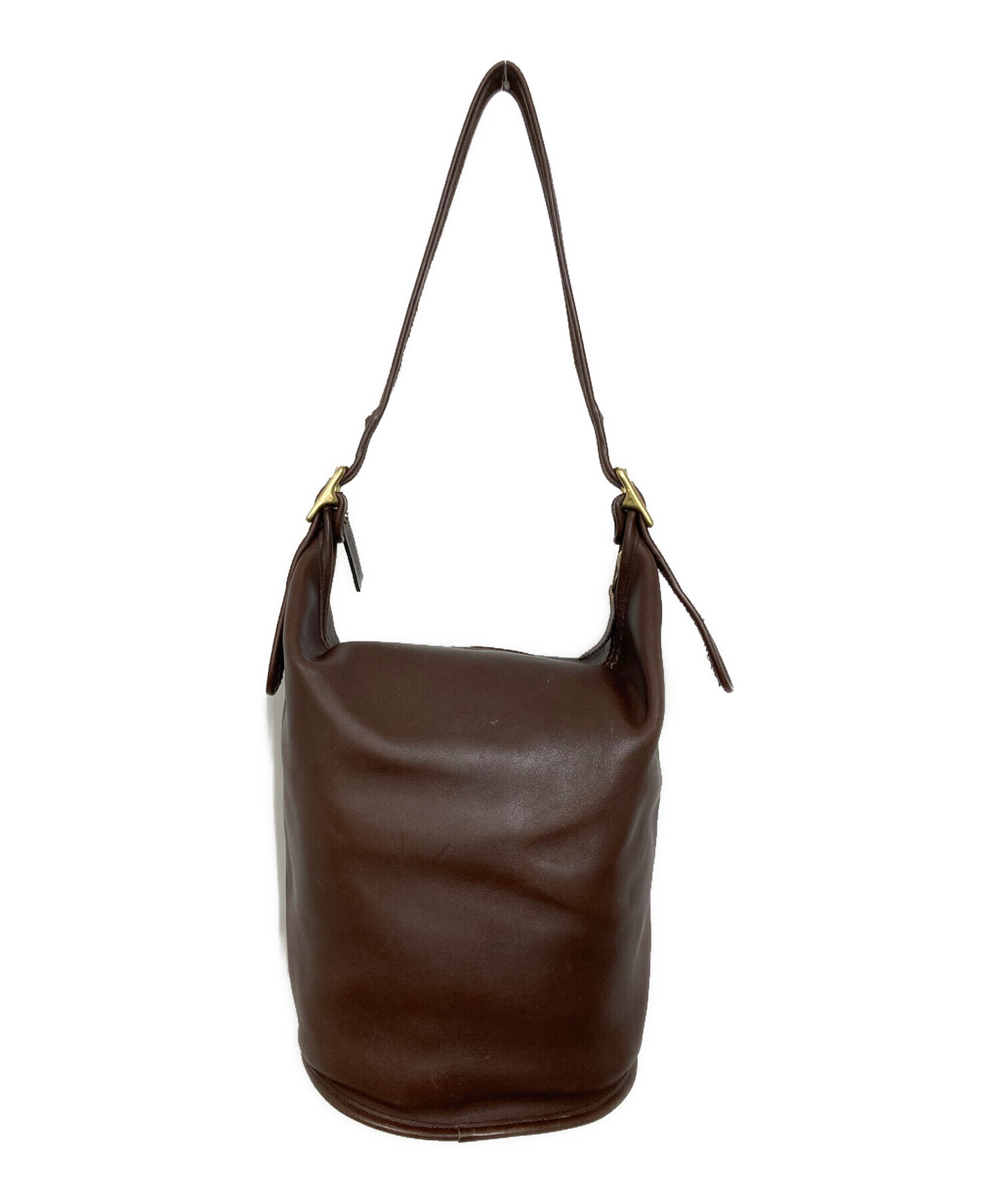 オ一ルドコ一チ　ショルダーバケツ型 中古・古着通販】COACH (コーチ) バケツ型ショルダーバッグ ブラウン