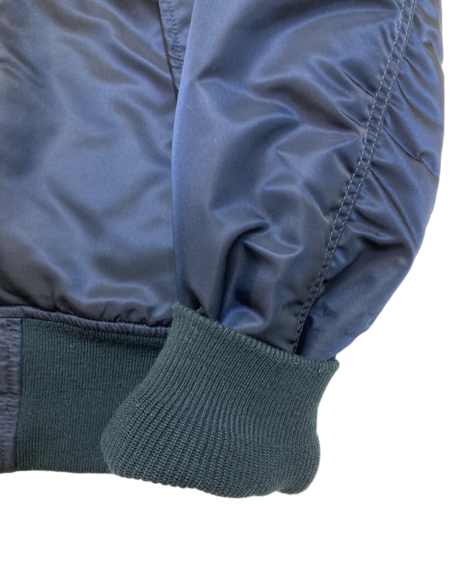 中古・古着通販】ALPHA (アルファ) MA-1ジャケット ネイビー サイズ:S