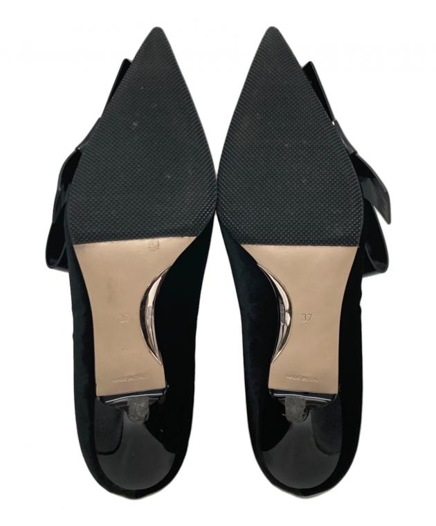 中古・古着通販】MIU MIU (ミュウミュウ) リボンヒールベルベット