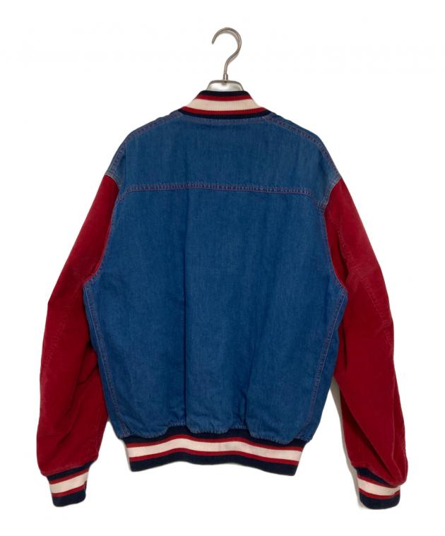 中古・古着通販】GUCCI (グッチ) スタジアムブルゾン ブルー×レッド