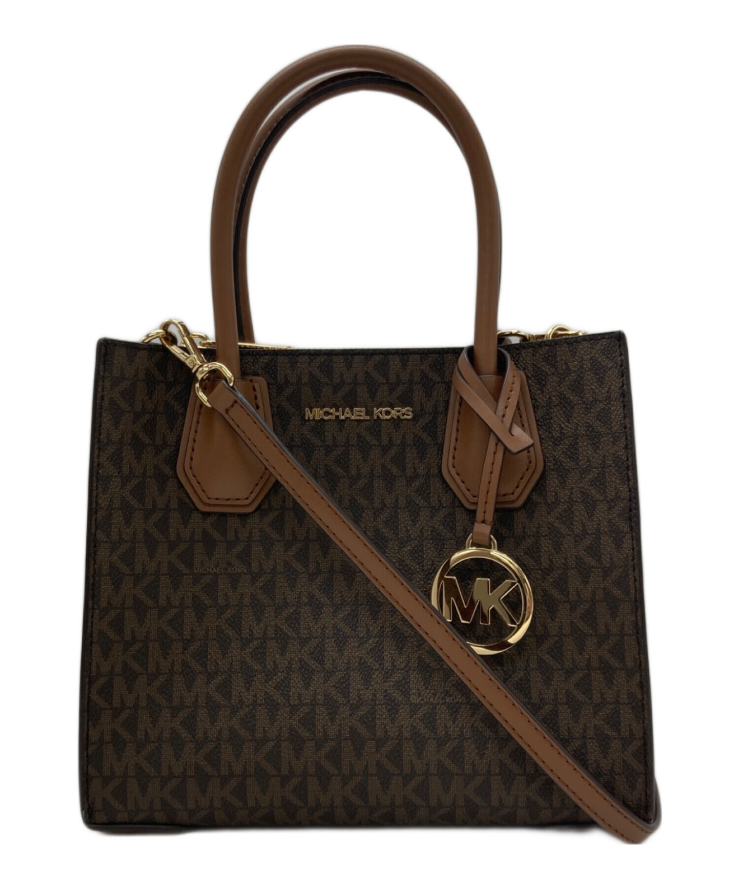 【未使用】マイケルコース　ブラウン　2WAY ハンドバッグ 中古・古着通販】MICHAEL KORS (マイケル・コース) 2WAYショルダー