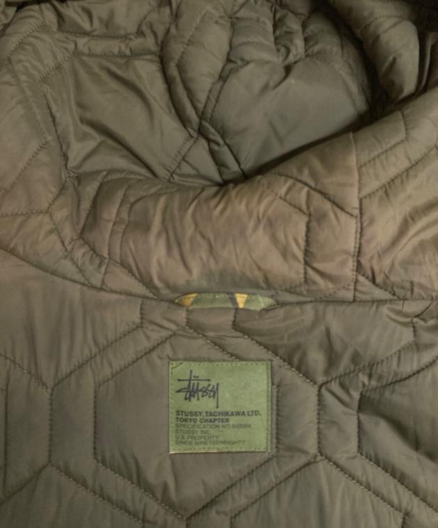 stussy XXV モノグラム柄 N3B フライトジャケット ダウン 黒 Ｍ