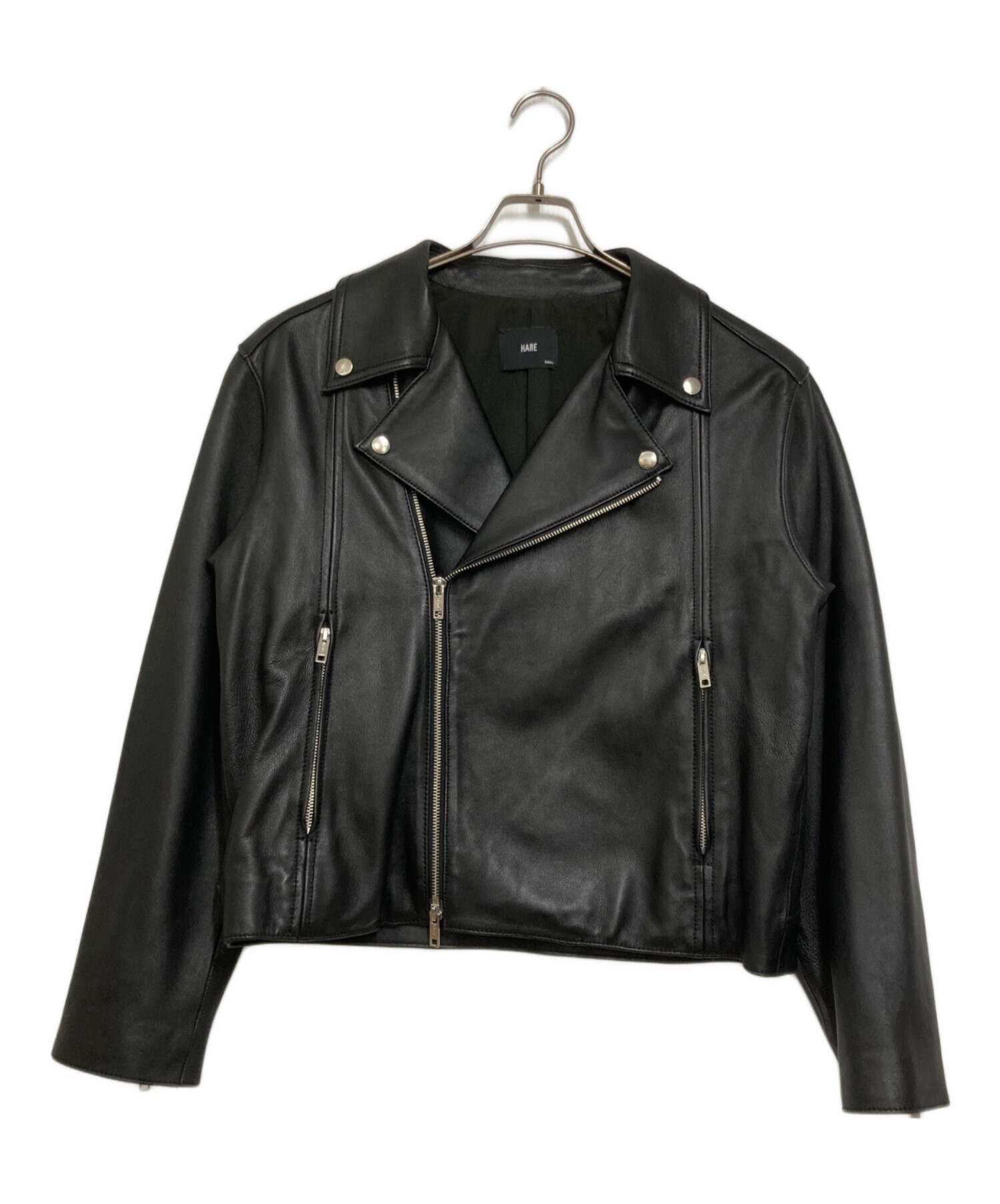 【未使用に近い】ライダースジャケット 本革 HARE ハレ 完売品 中古・古着通販】HARE (ハレ) Lamb Leather Riders/ラムレザー