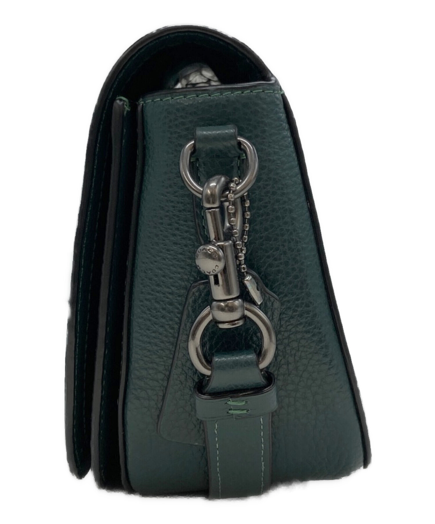 中古・古着通販】COACH (コーチ) ショルダーバッグ グリーン｜ブランド