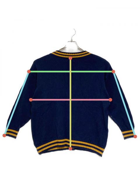 ヒステリックグラマー　ジャガード　チルデンオーバーサイズニット ヒステリックグラマー ジャガード チルデンオーバーサイズニット