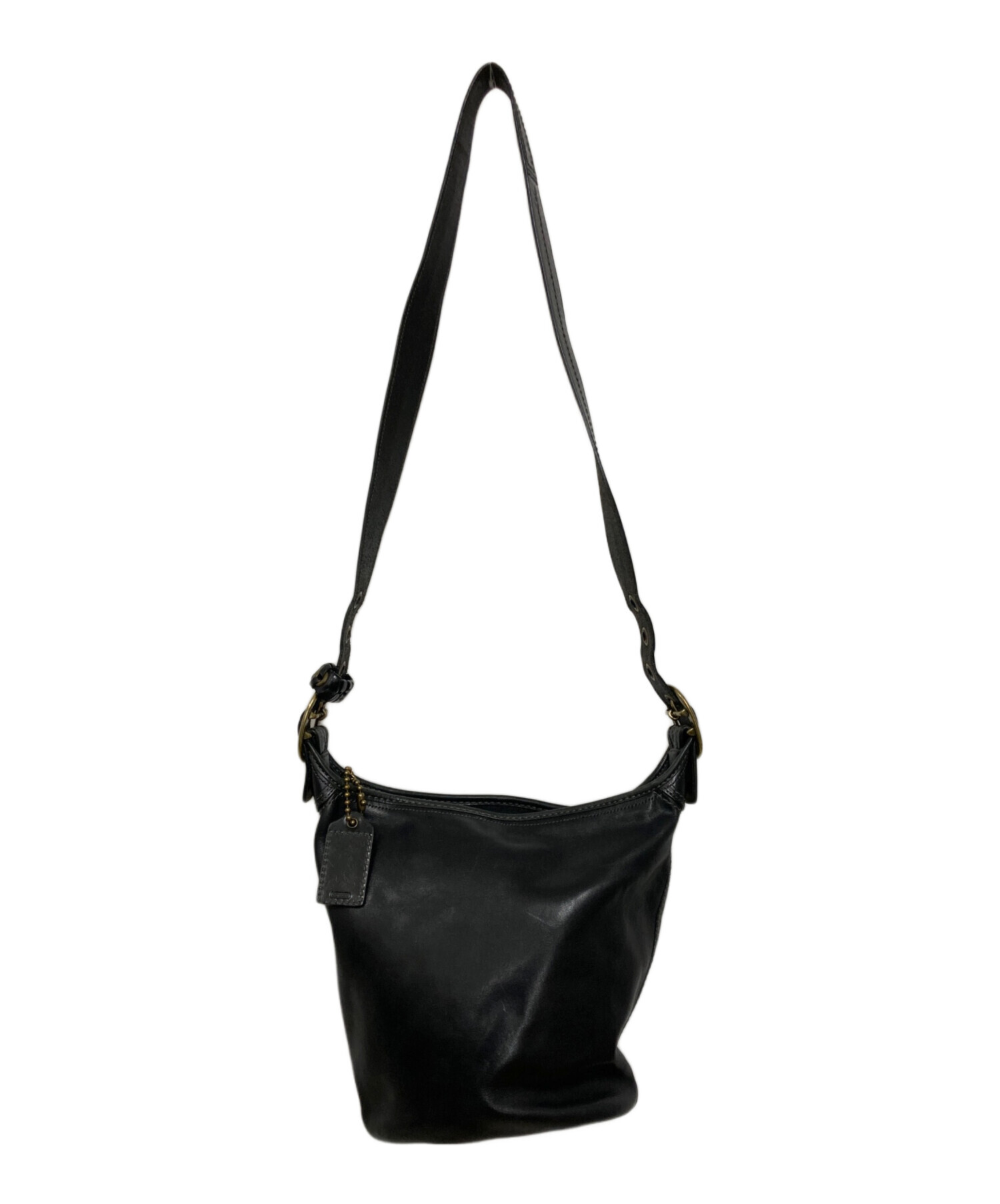 中古・古着通販】COACH (コーチ) ワンショルダーバッグ ブラック