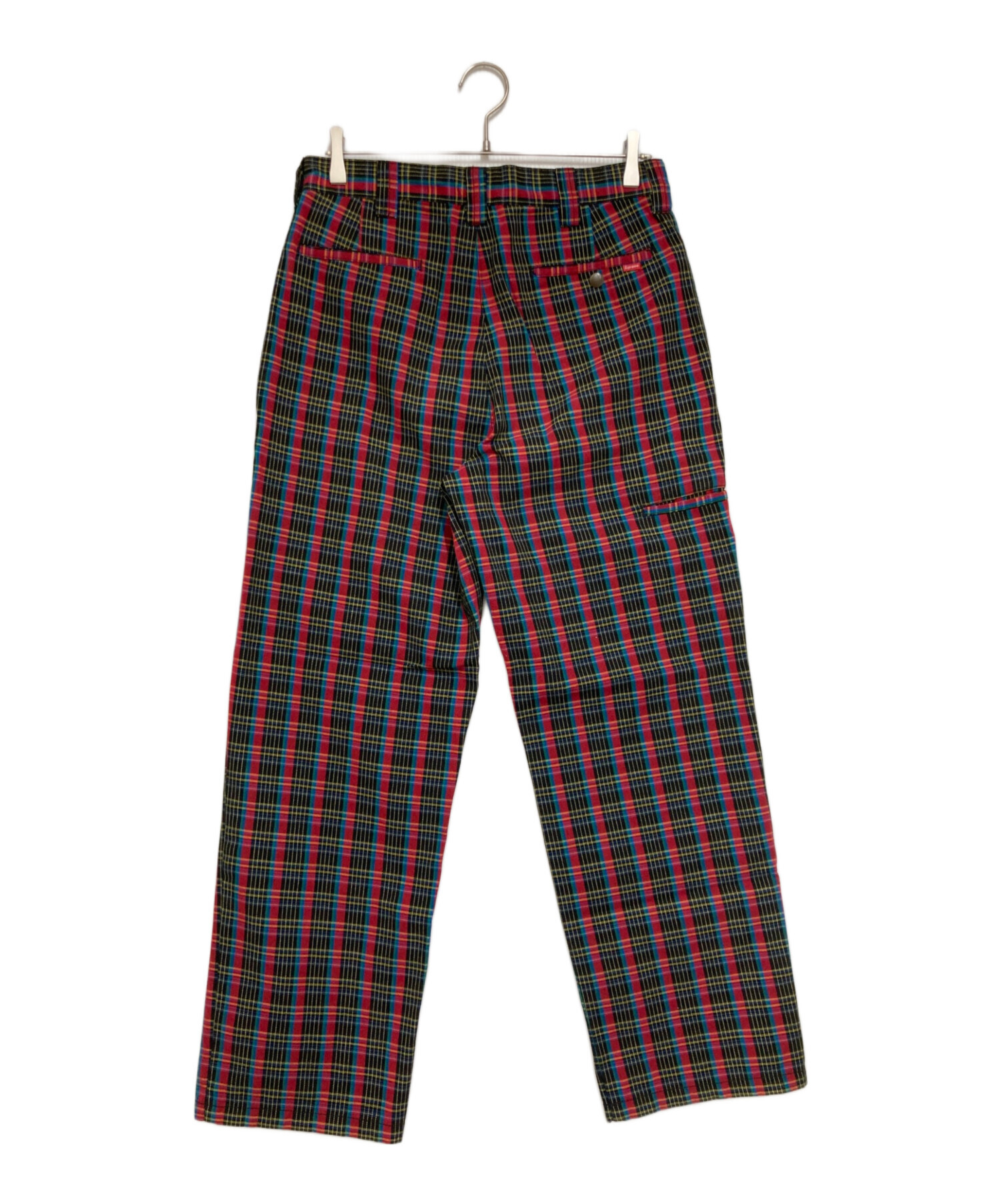 中古・古着通販】Supreme (シュプリーム) WORK PANT ブラック×レッド
