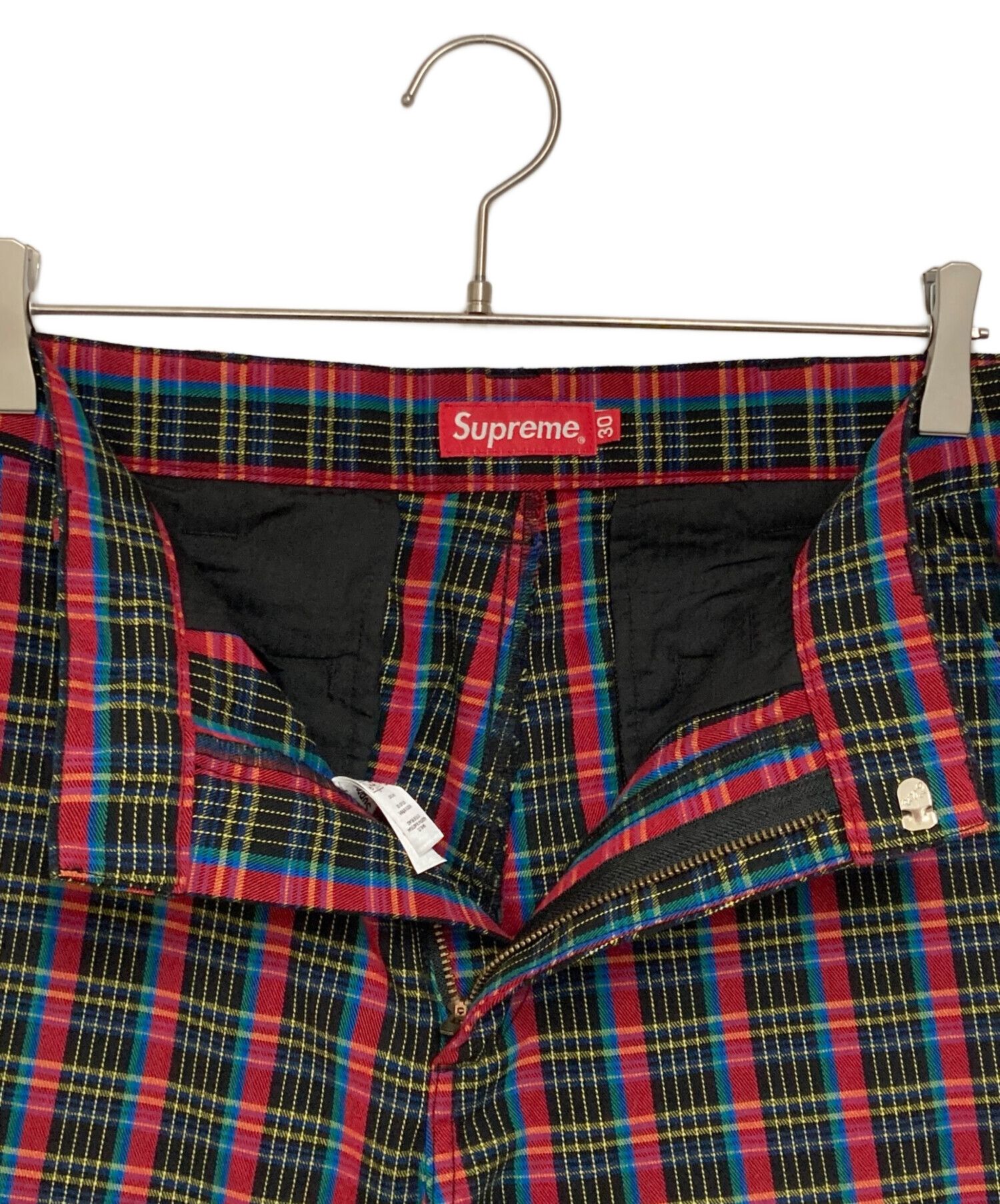 中古・古着通販】Supreme (シュプリーム) WORK PANT ブラック×レッド