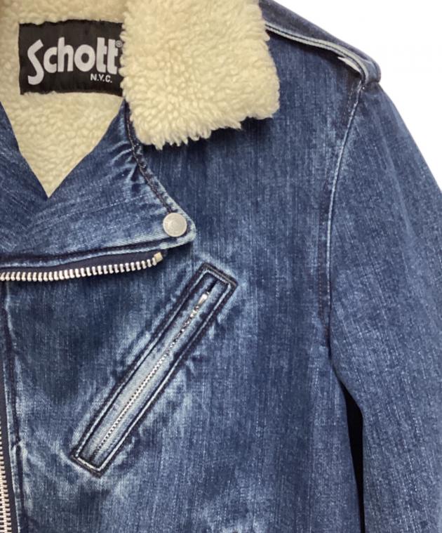 中古・古着通販】Schott (ショット) ボアデニムダブルライダース