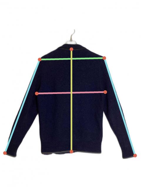 中古・古着通販】sacai (サカイ) パイピングニットテーラード