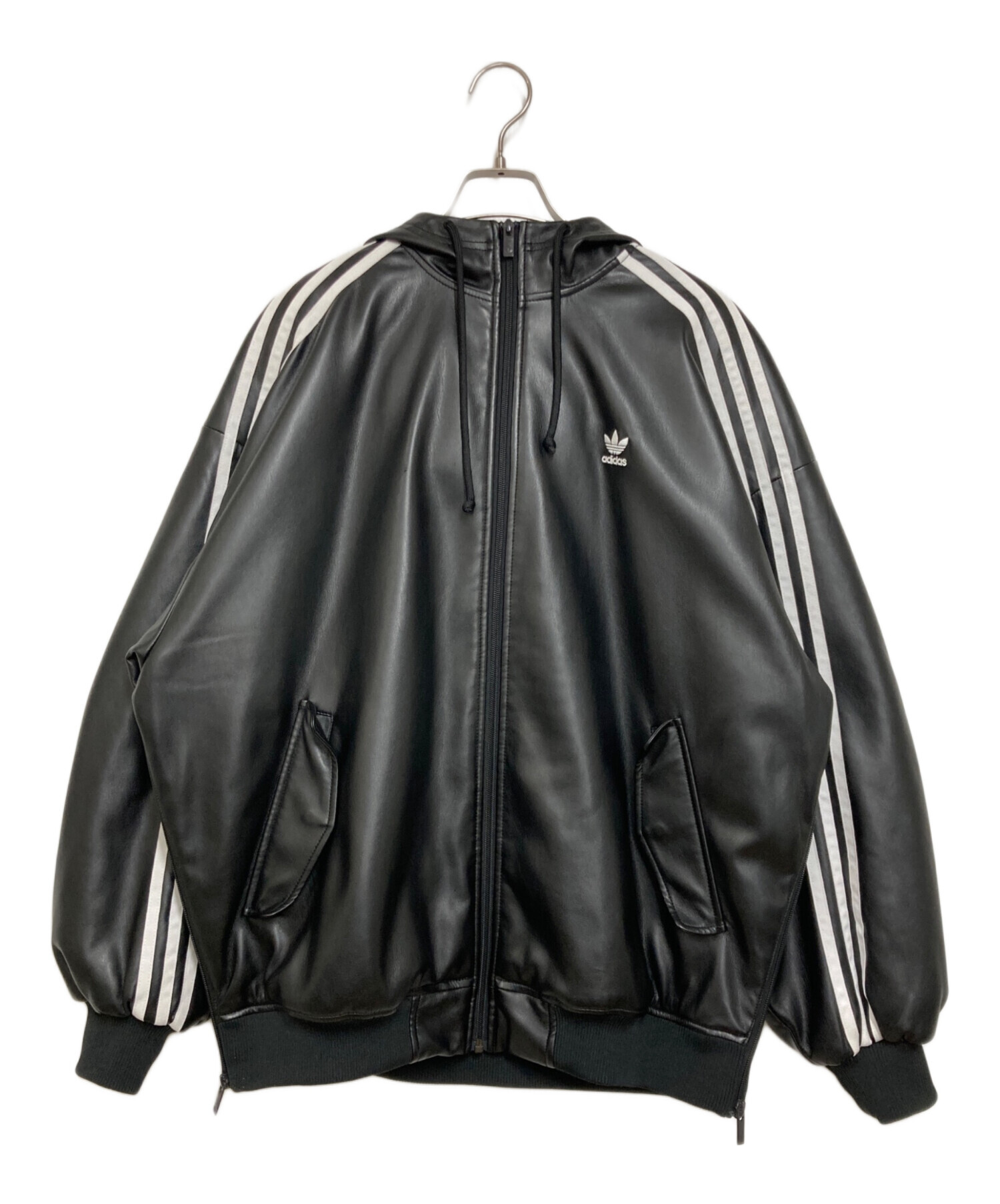 adidas ADILENIUM レザージャケット　2XL 中古・古着通販】adidas (アディダス) Adilenium オーバーサイズ