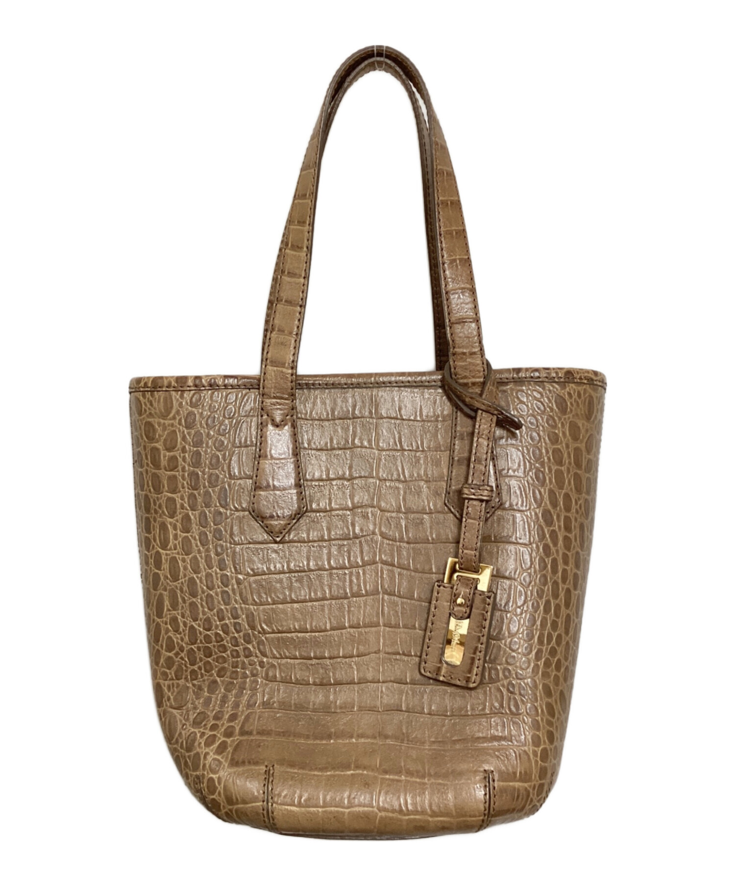 MaxMara マックスマーラ クロコ型押し トートバッグ レザー Max Mara 