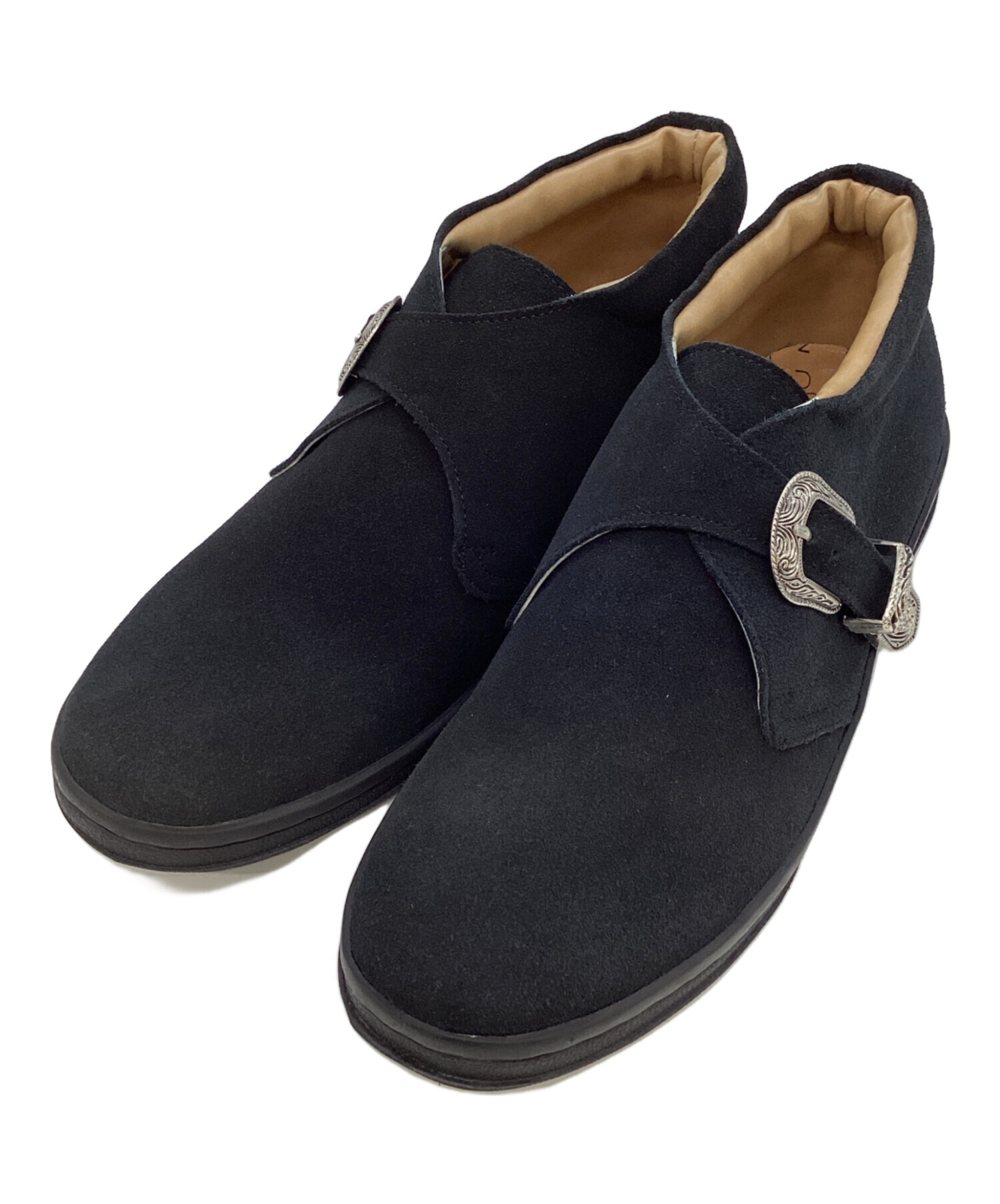 MANEBU マネブ シューズ（その他） メンズ 【古着】【中古】 中古・古着通販】MANEBU (マネブ) BEEJO “SUEDE” -PAN SOLE- ブラック