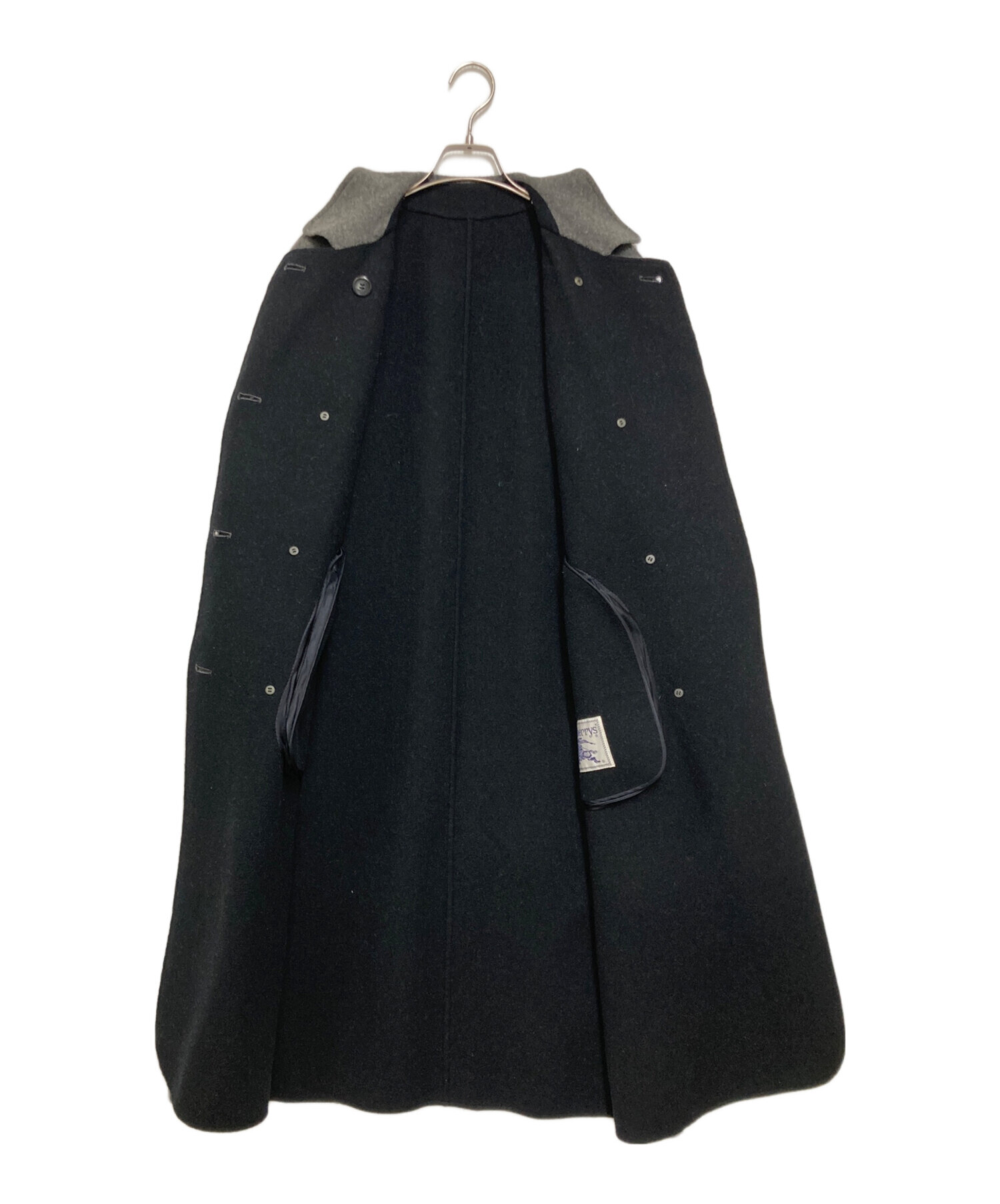 バーバリー ウール×カシミヤ ロングコート IT42 レディース ベージュ 