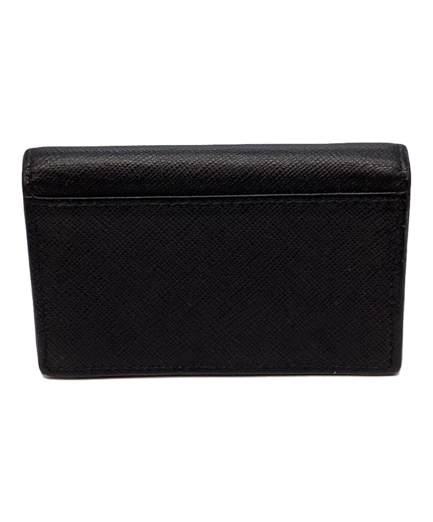 PRADA レザーケース未使用品 中古・古着通販】PRADA (プラダ) レザーカードケース ブラック