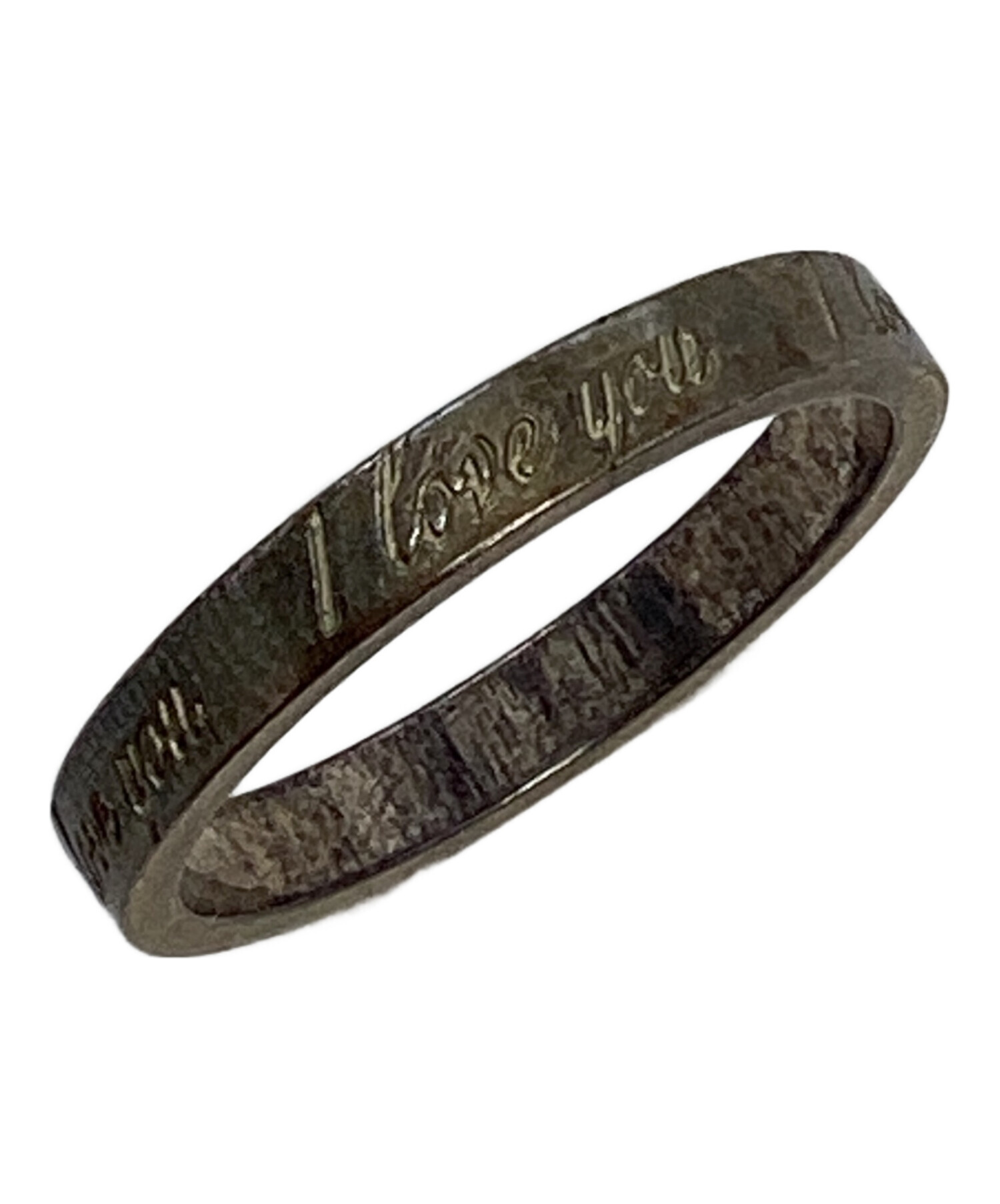 未使用 Tiffany ティファニー ノーツ ILoveYou リング us7 中古・古着通販】Tiffany & Co. (ティファニー) ノーツナロー