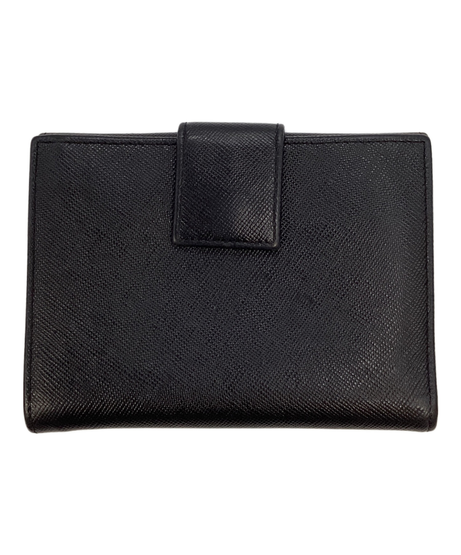 中古・古着通販】PRADA (プラダ) 2つ折り財布/三角プレートロゴ