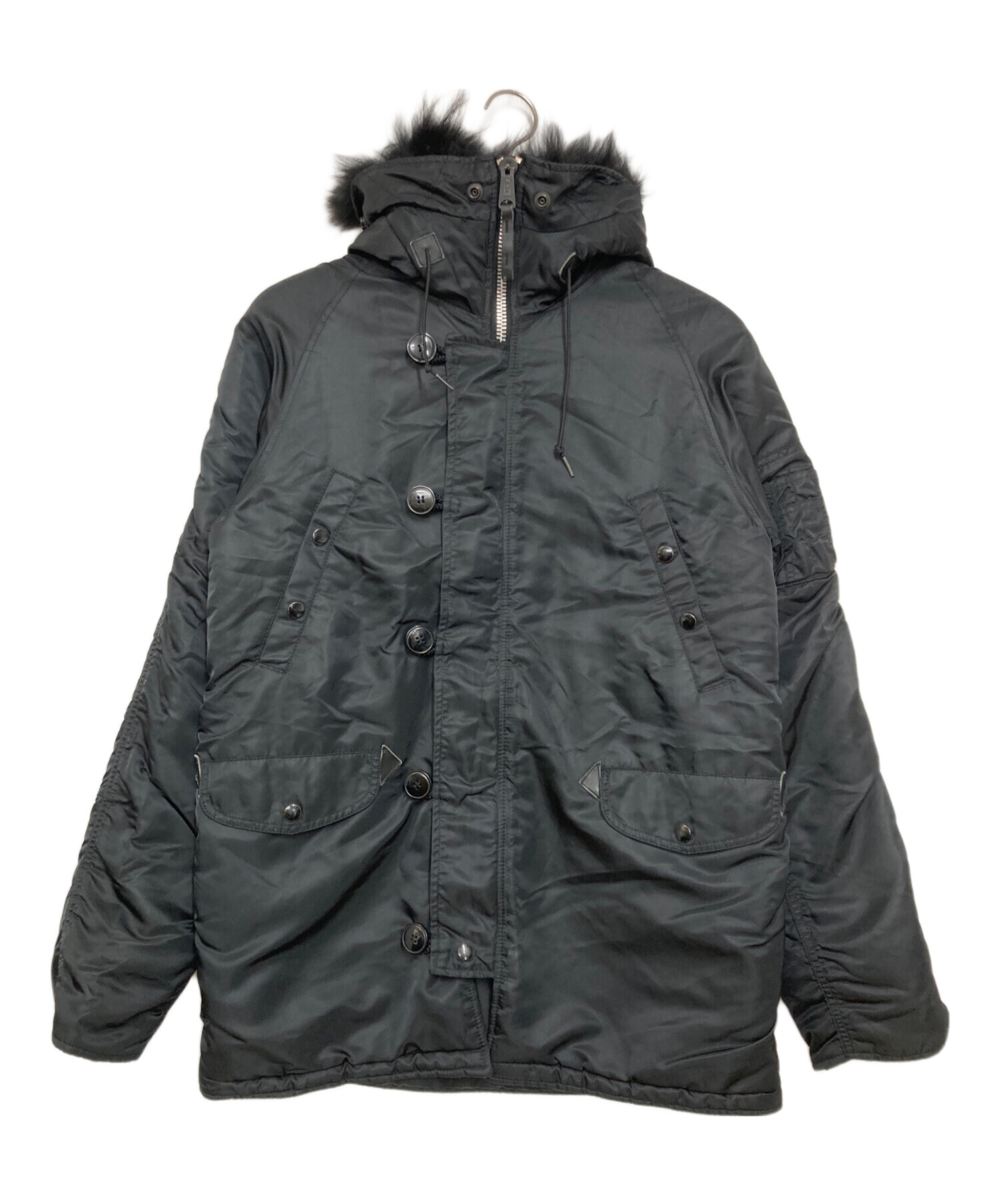 中古・古着通販】ALPHA (アルファ) N-3Bフライトジャケット ブラック