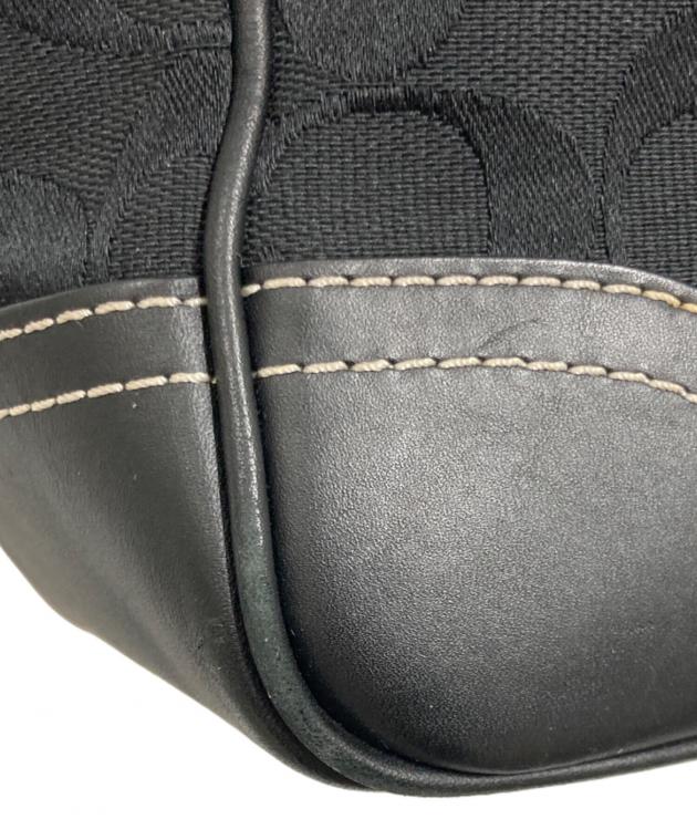 中古・古着通販】COACH (コーチ) シグネチャー トートバッグ ブラック
