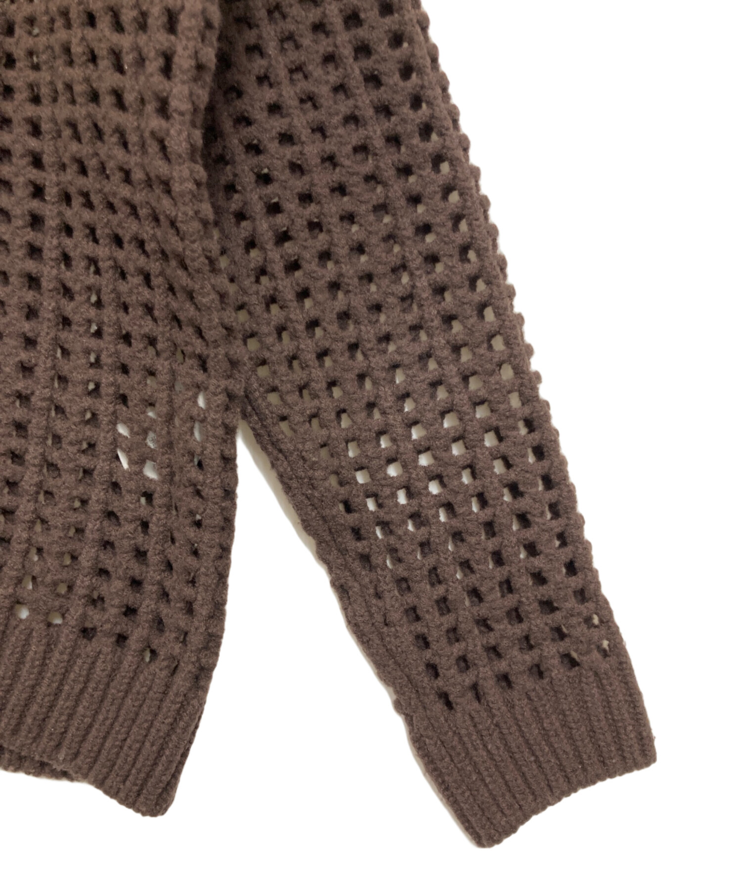 中古・古着通販】AURALEE (オーラリー) WOOL FELT YARN MESH KNIT P/O