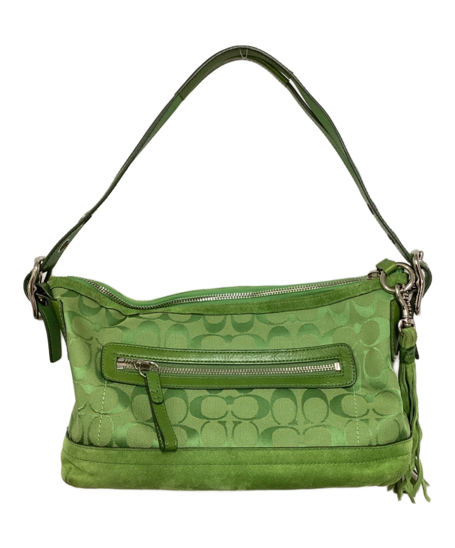 中古・古着通販】COACH (コーチ) ハンドバッグ グリーン｜ブランド 