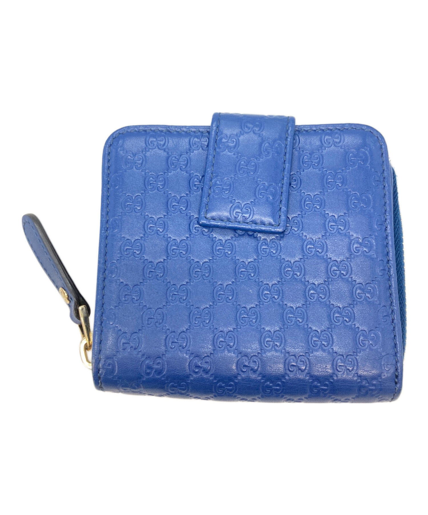 中古・古着通販】GUCCI (グッチ) 2つ折り財布 ブルー｜ブランド・古着