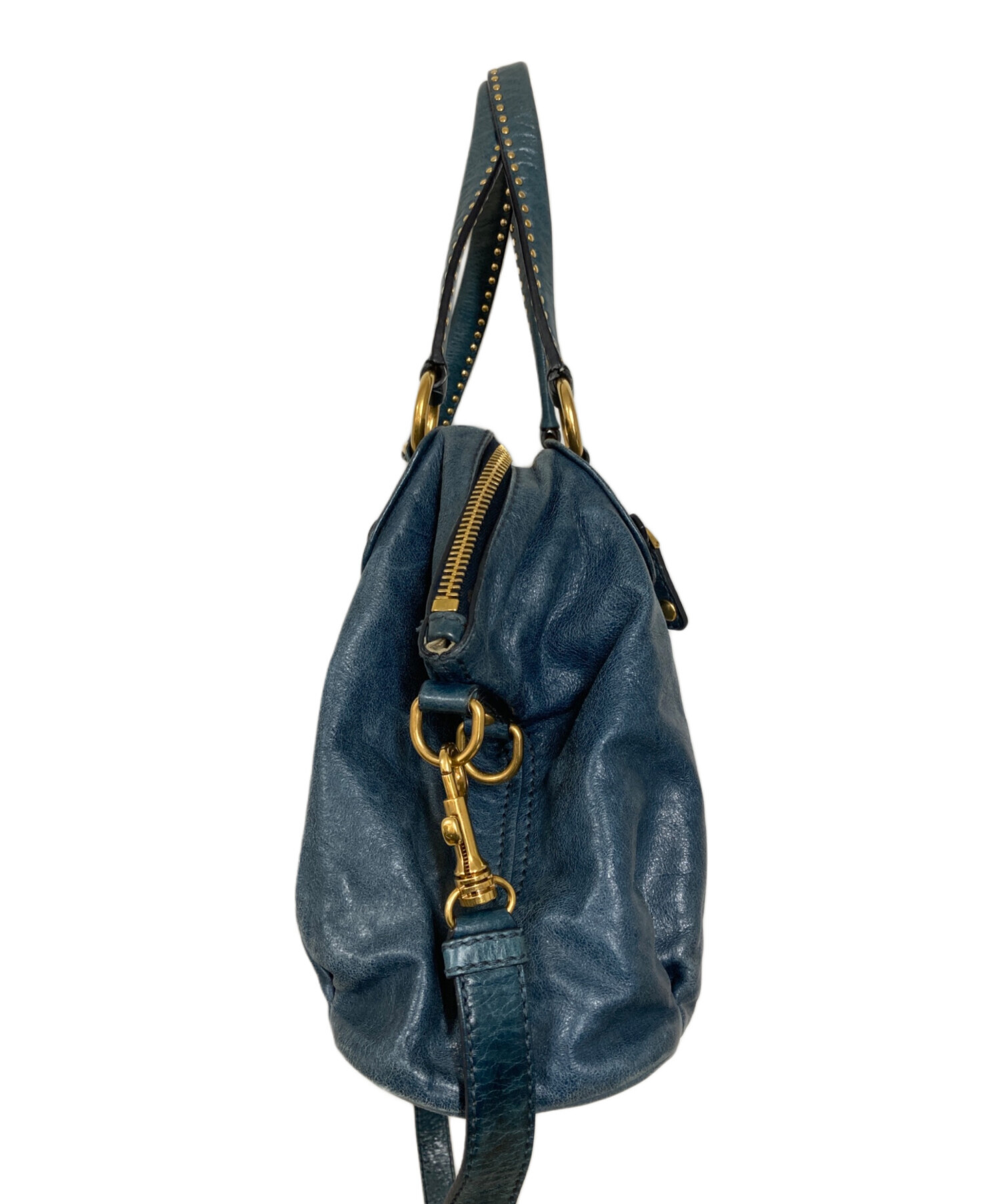 中古・古着通販】MIU MIU (ミュウミュウ) ハートチャーム付き2WAY