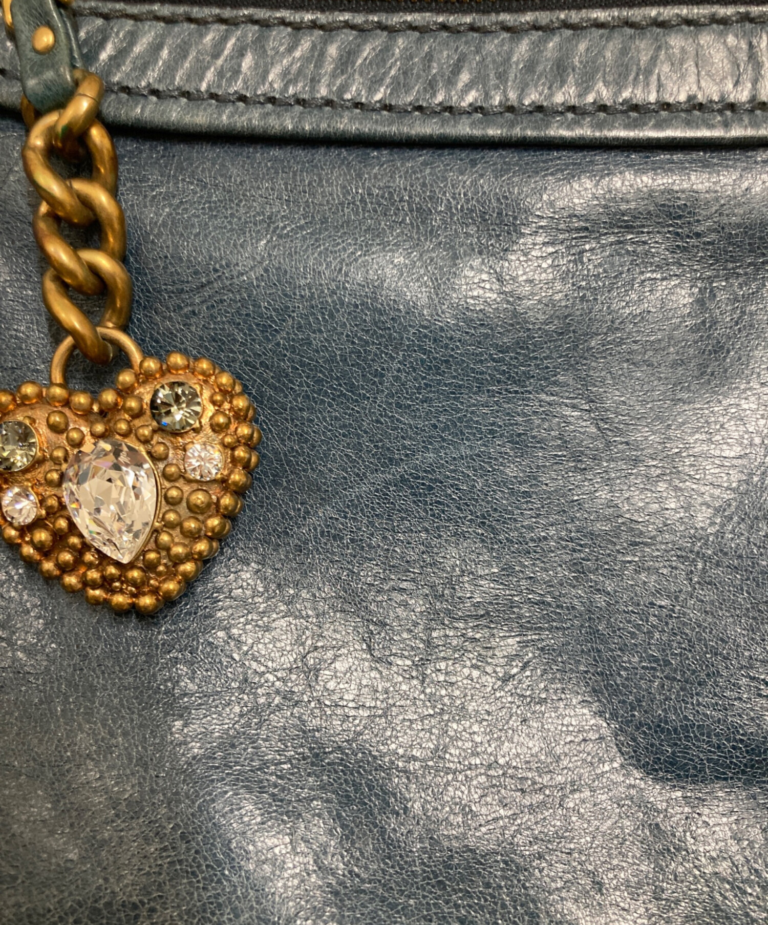 中古・古着通販】MIU MIU (ミュウミュウ) ハートチャーム付き2WAY
