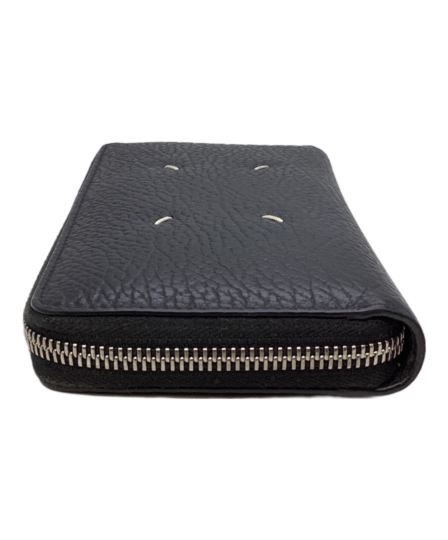 メゾンマルジェラ　長財布　ブラック　レザー　4本ステッチ　フラップ　イタリア 中古・古着通販】Maison Margiela (メゾンマルジェラ) 4ステッチ