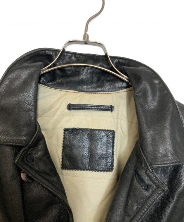 中古・古着通販】CHEVIGNON (シェビニオン) レザージャケット ブラック