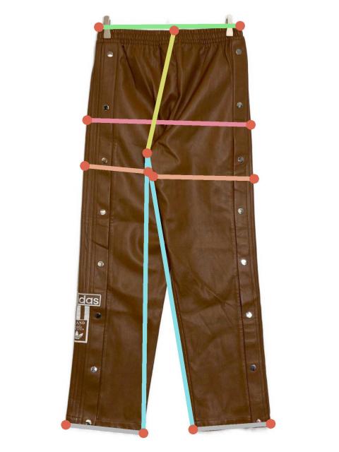 中古・古着通販】adidas (アディダス) フェイクレザーパンツ キャメル