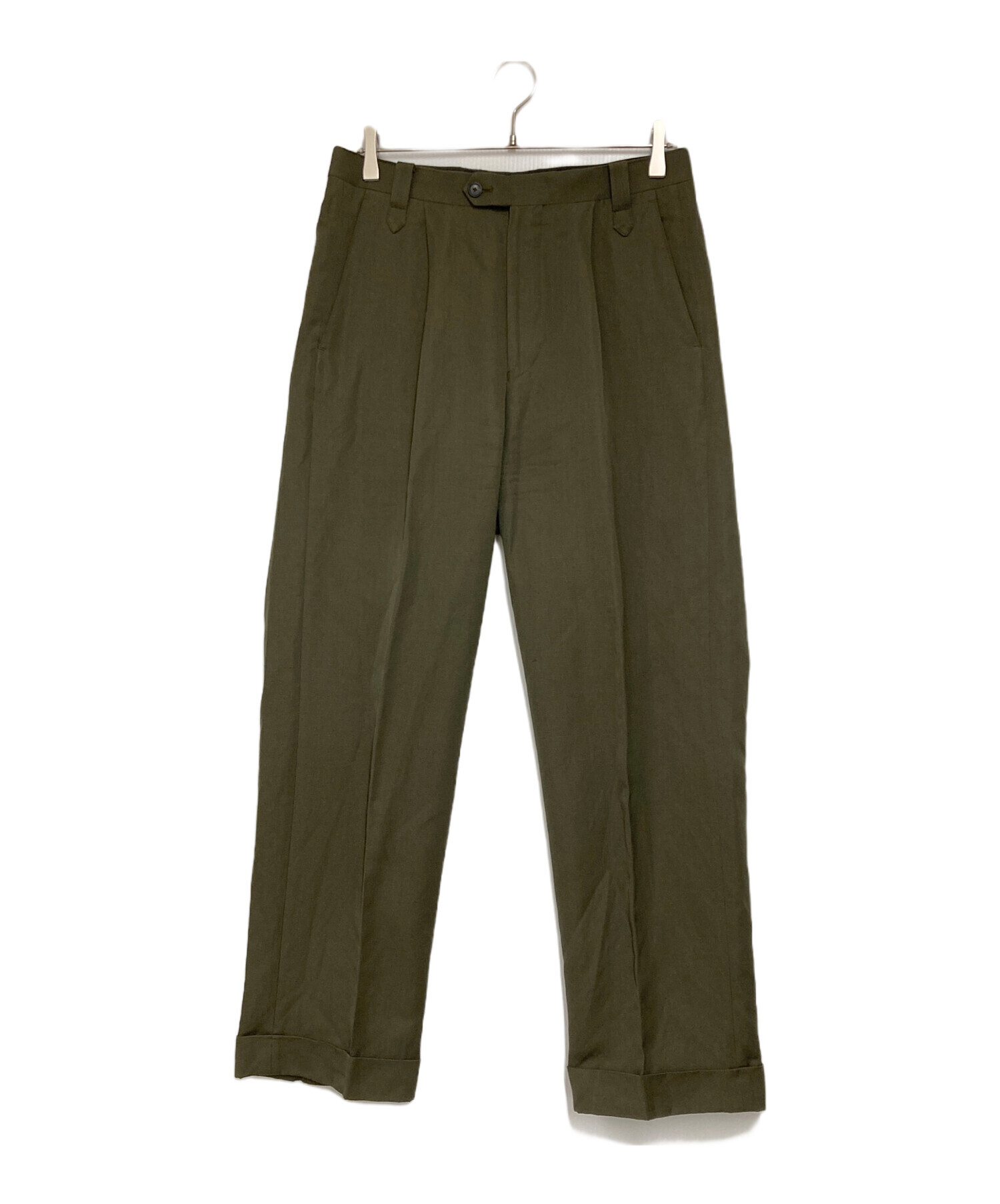 Bristol オリーブグリーン Mサイズパンツ 中古・古着通販】BRITISH MADE (ブリティッシュメイド) オフィサー