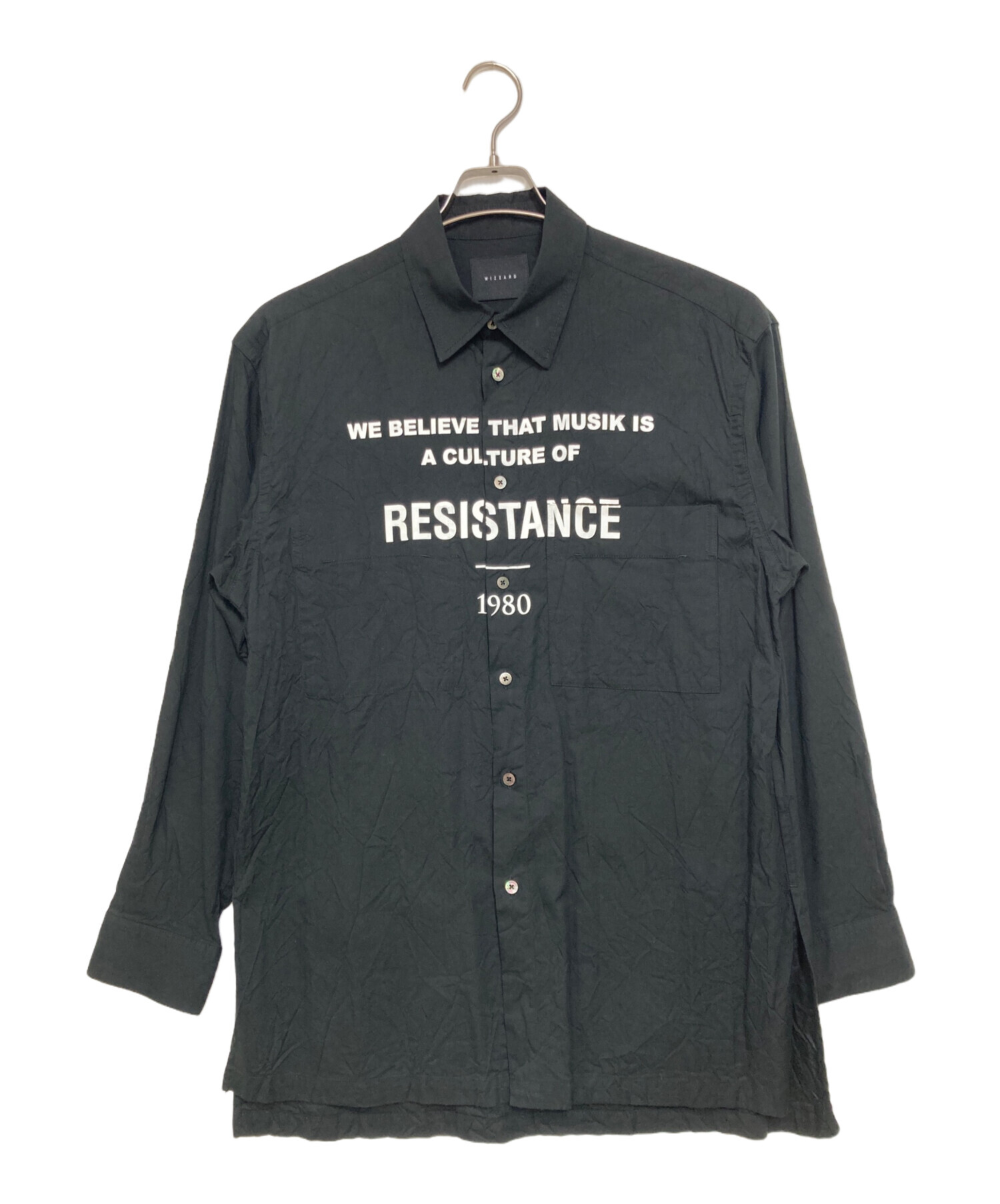 中古・古着通販】Wizzard (ウィザード) シャツ ブラック サイズ:1