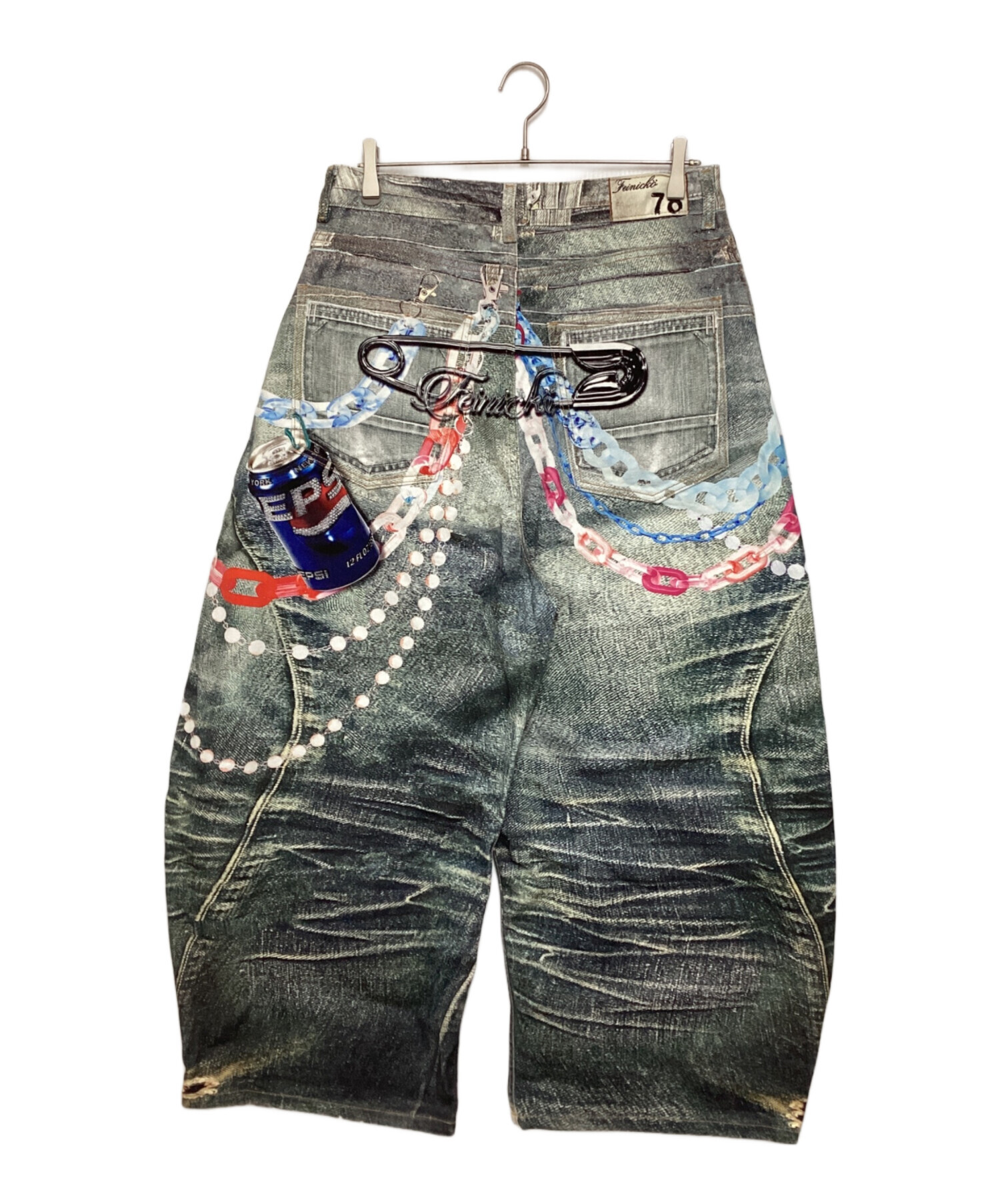 feinickoデニム 値下げ交渉可能 中古・古着通販】FEINICKO (フェイニコ) POLYCHROME GUMMY DENIM PANTS