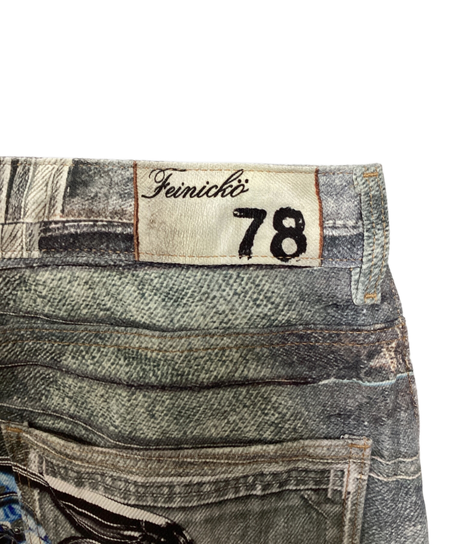 中古・古着通販】FEINICKO (フェイニコ) POLYCHROME GUMMY DENIM PANTS