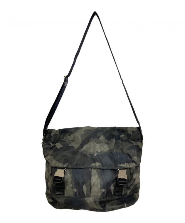 中古・古着通販】PRADA (プラダ) メッセンジャーバッグ カーキ