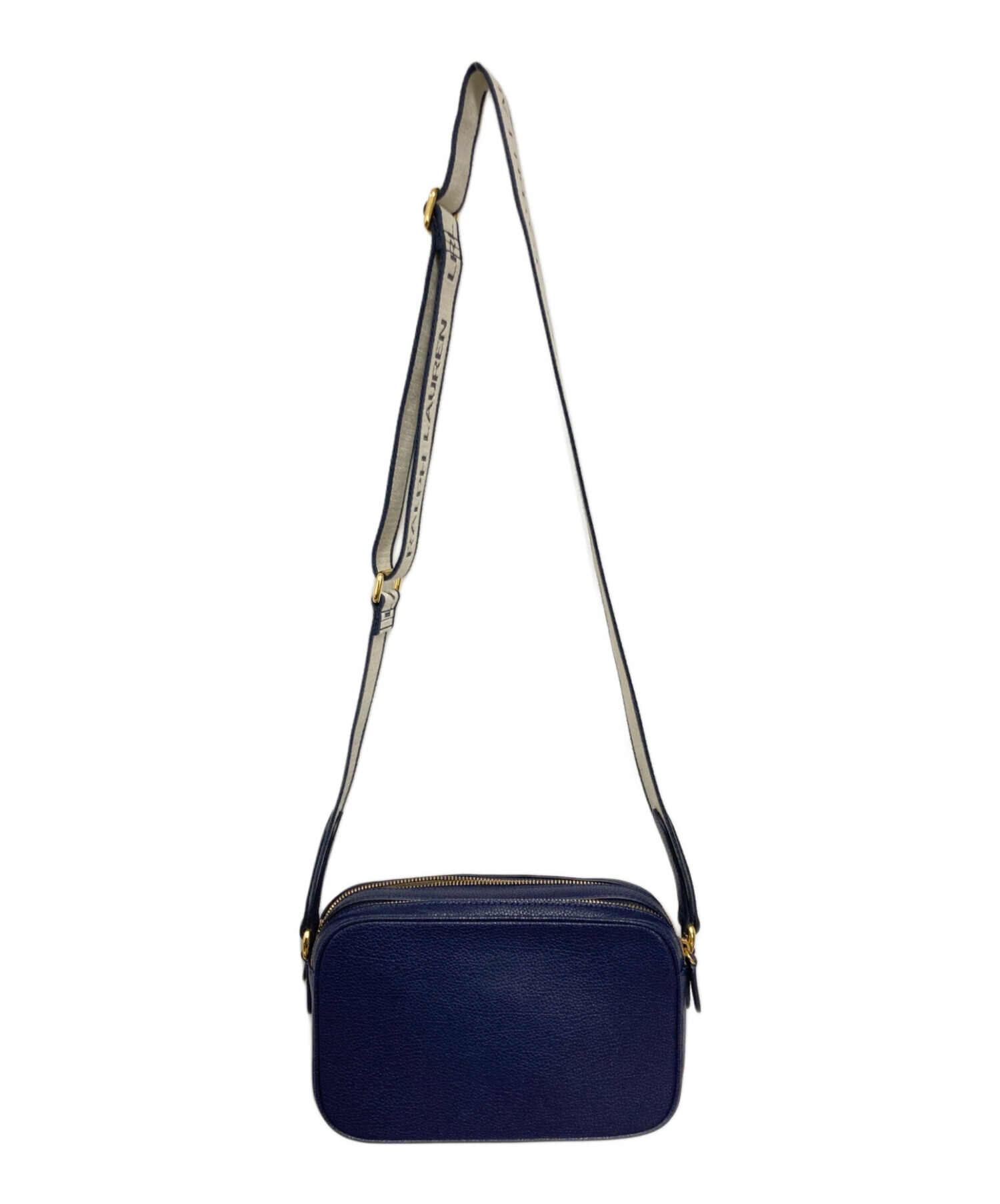 LAUREN RALPH LAUREN ショルダーバッグ ネイビー 中古・古着通販】RALPH LAUREN (ラルフローレン) ショルダーバッグ