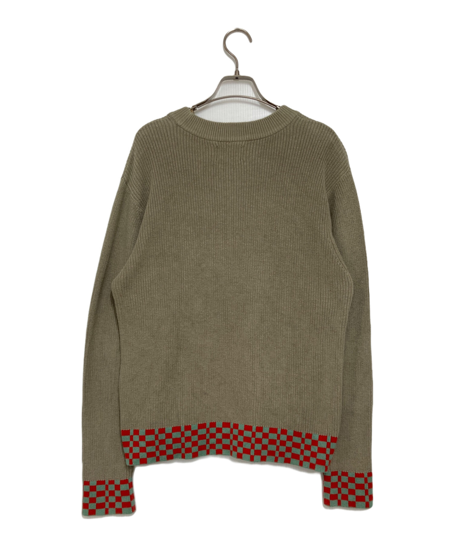中古・古着通販】stussy (ステューシー) リブチェッカーニット 