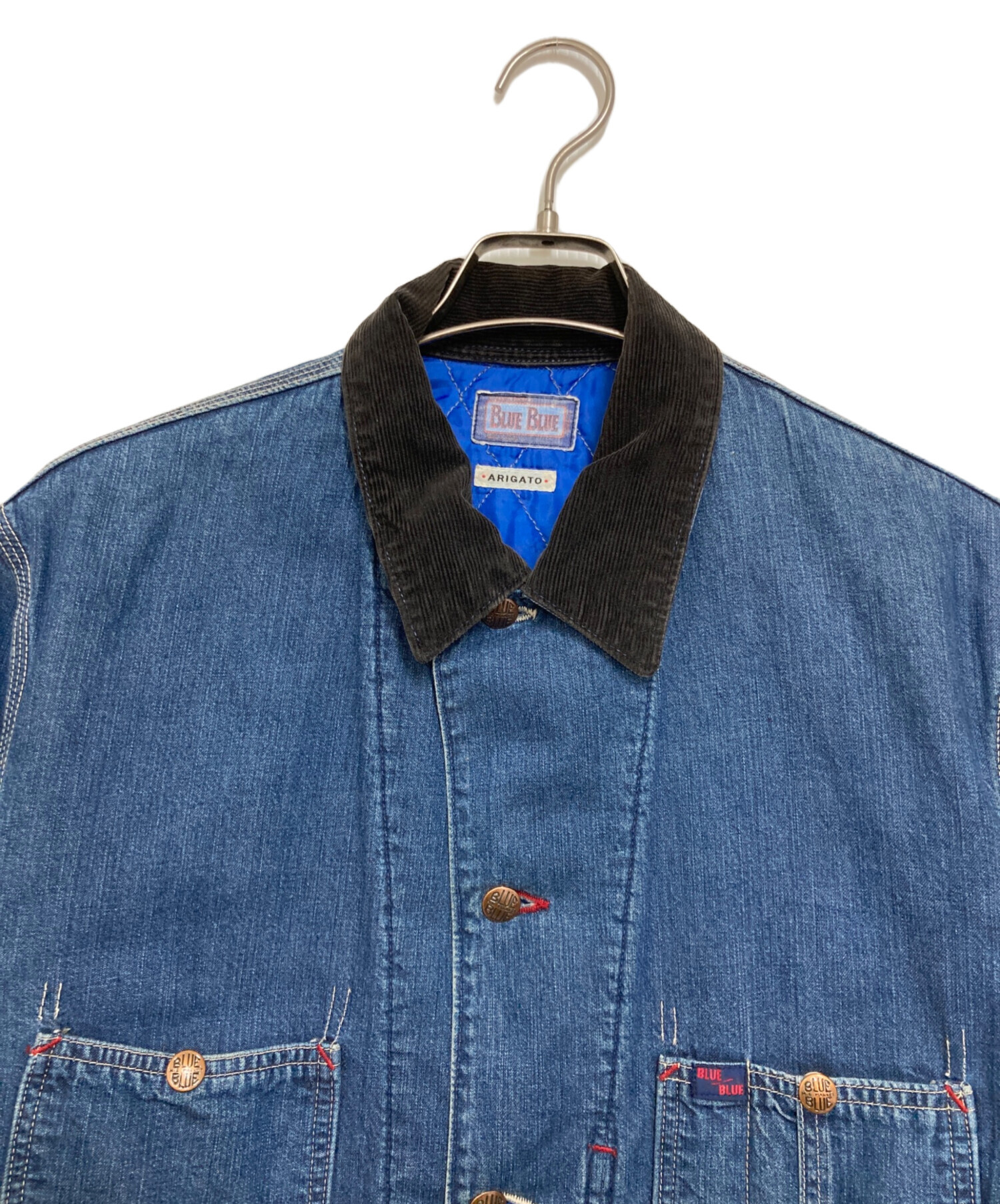 中古・古着通販】BLUE BLUE (ブルーブルー) 裏キルティングデニム