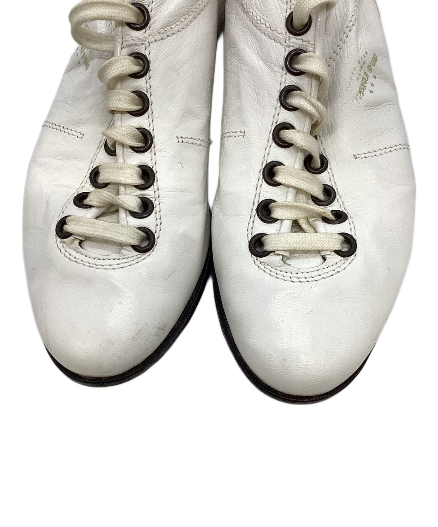 【ともみ】Pantofola d’Oro ホワイトレザー スニーカー 中古・古着通販】Pantofola d'Oro (パントフォラ ドーロ) レザー