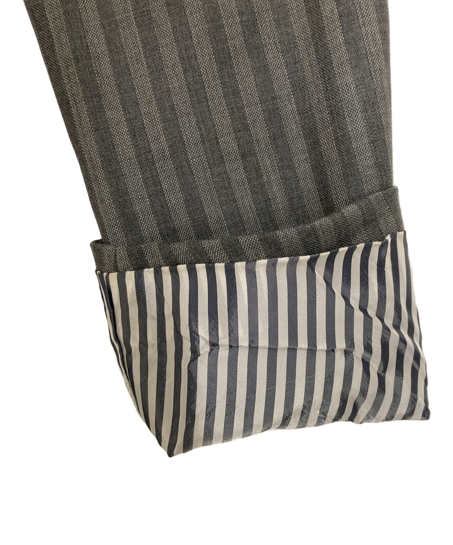 a714【トムブラウン】 ハンドメイド スーツ セットアップ ストライプ* 中古・古着通販】Thom Browne (トムブラウン) ストライプセットアップ