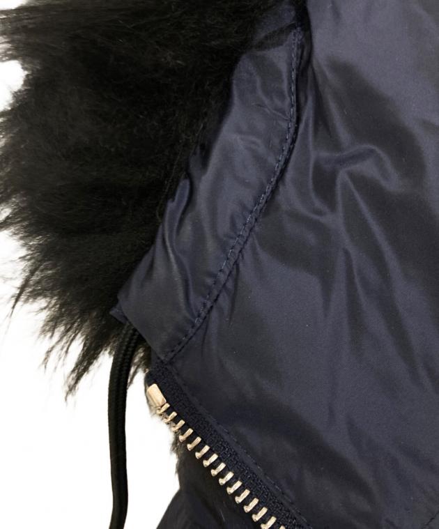 中古・古着通販】PRADA (プラダ) フォックスファー 三角ロゴ ダウン