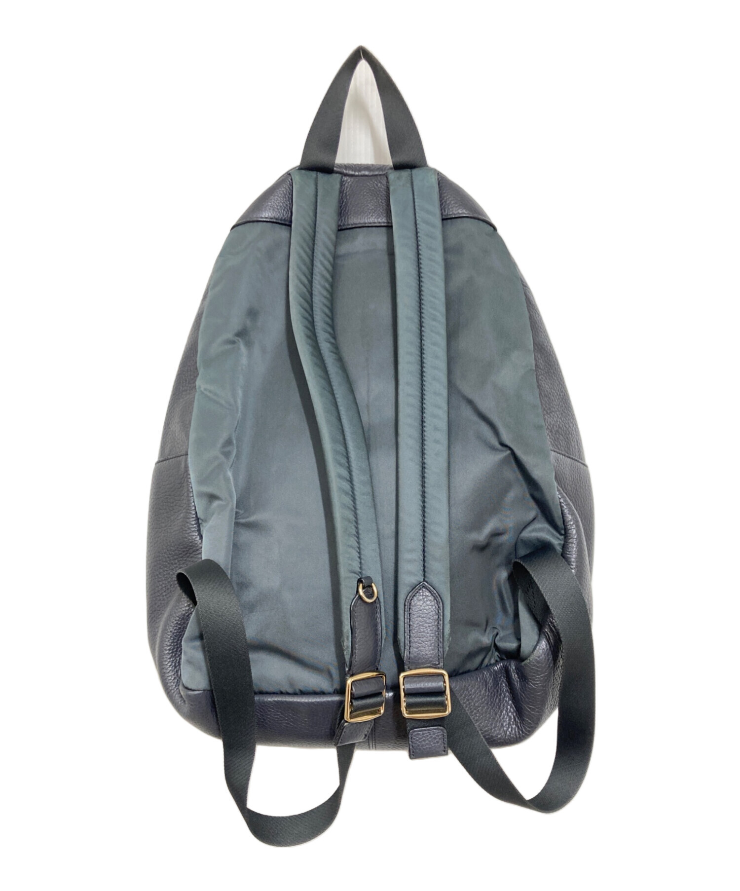 COACH ダークグレー レザーリュック 中古・古着通販】COACH (コーチ) レザーリュック ブラウン｜ブランド